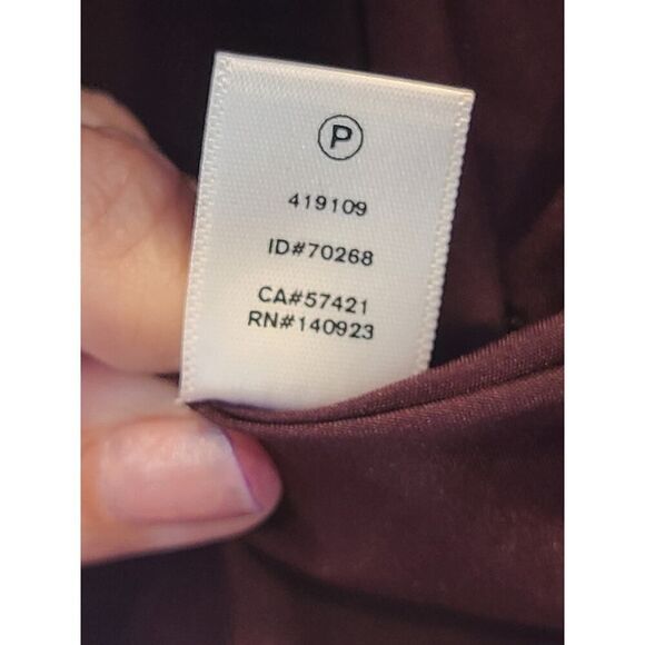 LOFT Wool Blend Funnel Neck Peacoat Women's Purple/ Eggplant Jacket | S EUC - Picture 15 of 16